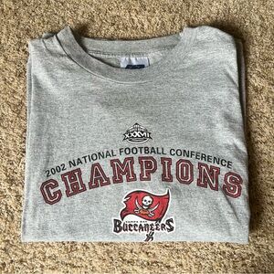 Tampa Bay Buccaneers 2002 NFC Champions Grey Tee